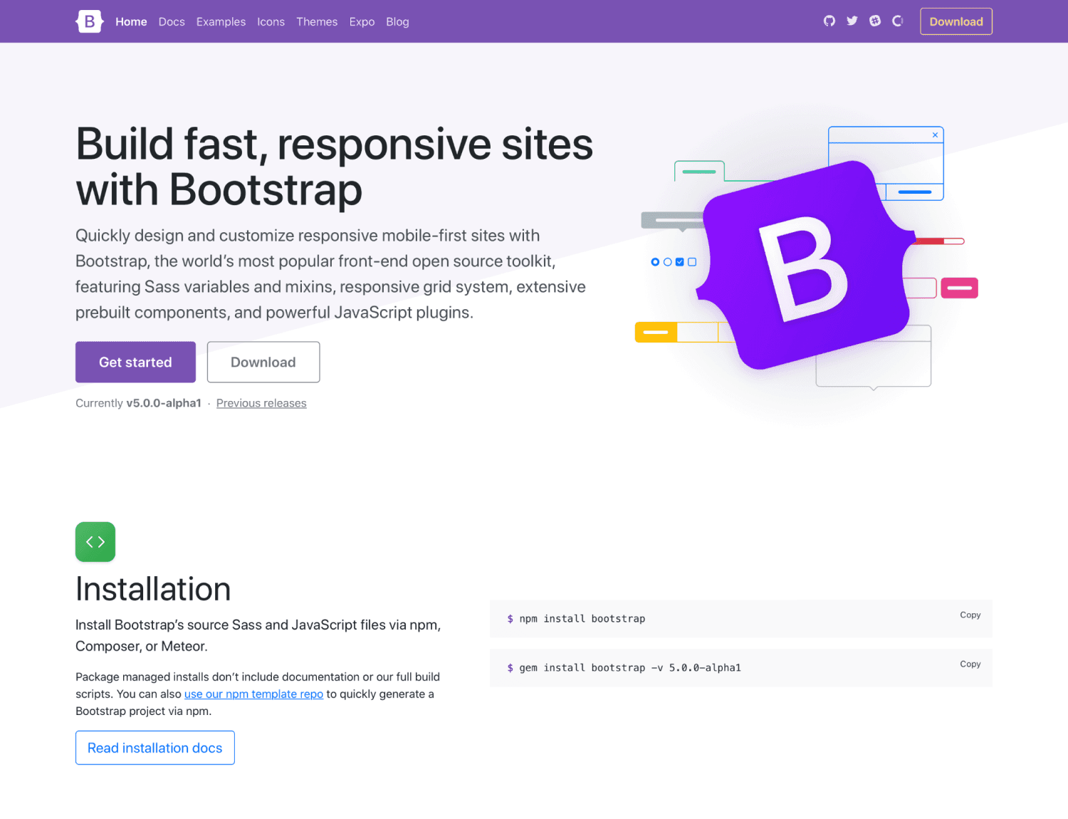 Bootstrap 5 Alpha发布！不再依赖jQuery，放弃支持IE