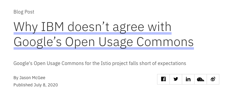 谷歌为Istio建立新开源组织，气死了IBM一众大厂