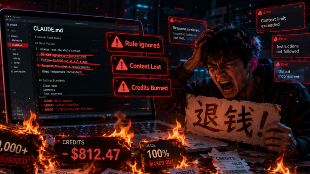 Anthropic 的Harness 工程白做了？Claude Code 被曝不遵守CLAUDE.md，开发者烧光 credits 怒喊退钱
