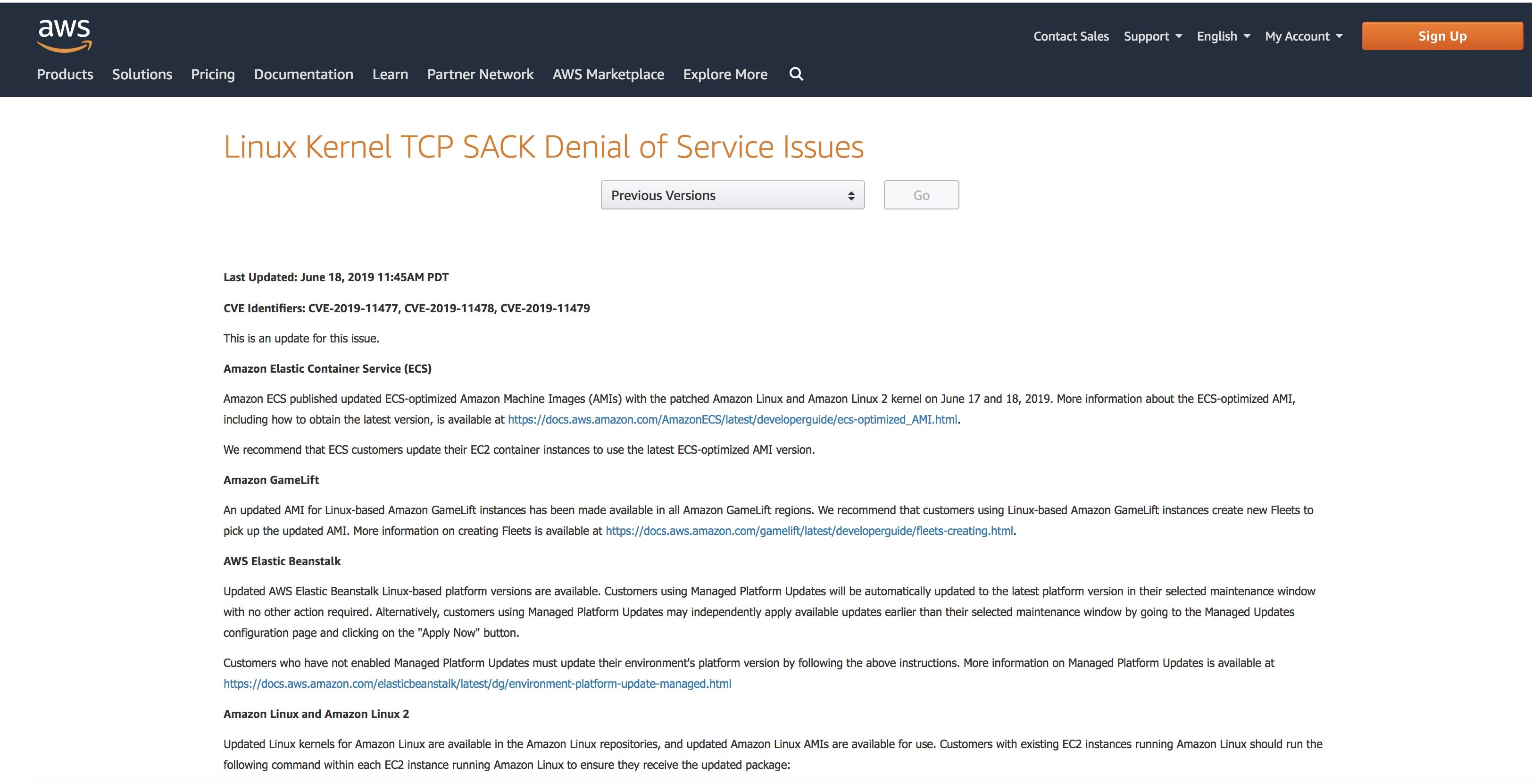 Linux内核被曝TCP “SACK PANIC”漏洞，多家云服务商给出紧急修复建议