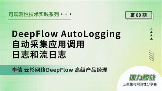 DeepFlow AutoLogging:自动采集应用调用日志和流日志