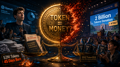Altman拿Token换股权只够烧45天,20亿Token捐母校只值100块:Token真成“钱”了,谁更赚?